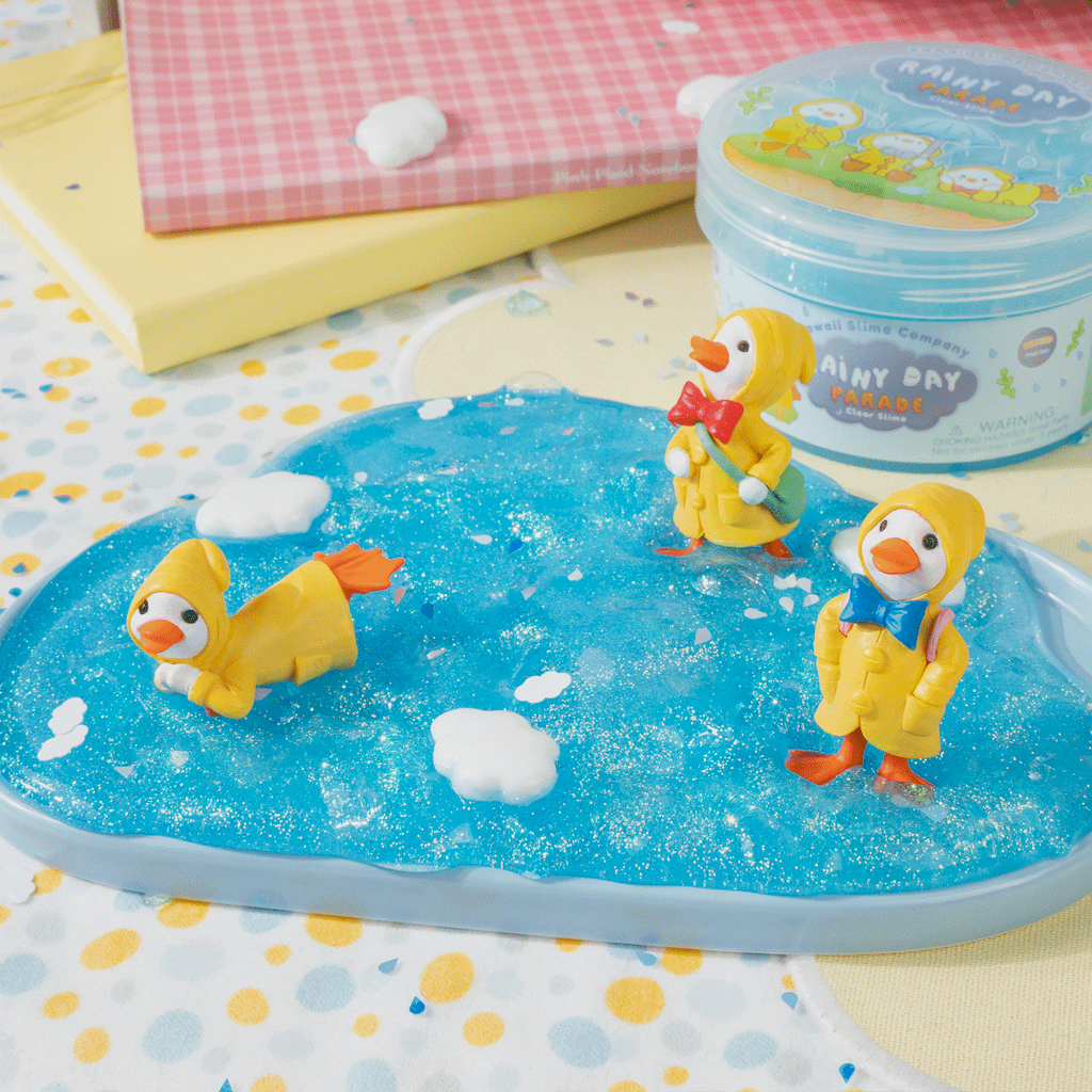 Rainy Day Parade Clear Signature Dome™ Slime