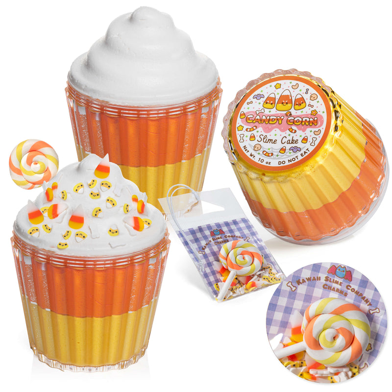 Candy Corn Slime Cake Cloud Creme Slime