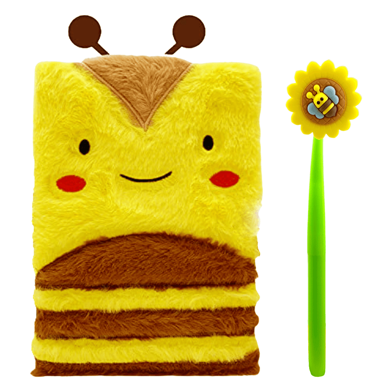Fuzzy Wuzzy Bee Notebook & Pen Set