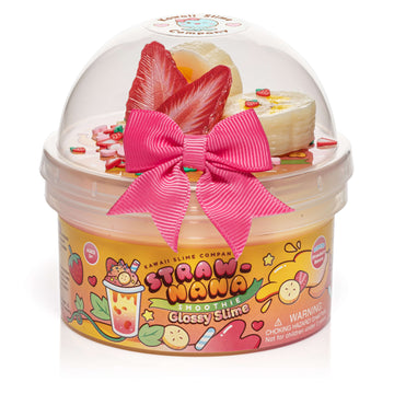 Straw-nana Smoothie Glossy Signature Dome™ Slime