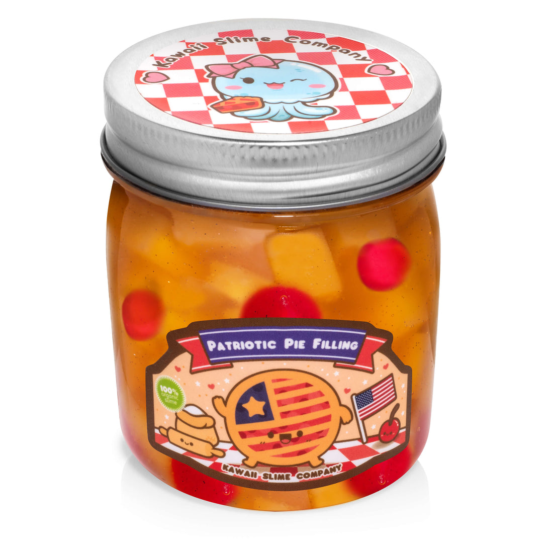 Patriotic Pie Filling Jelly Cube Slime