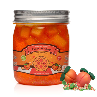 Peach Pie Filling Jelly Cube Slime