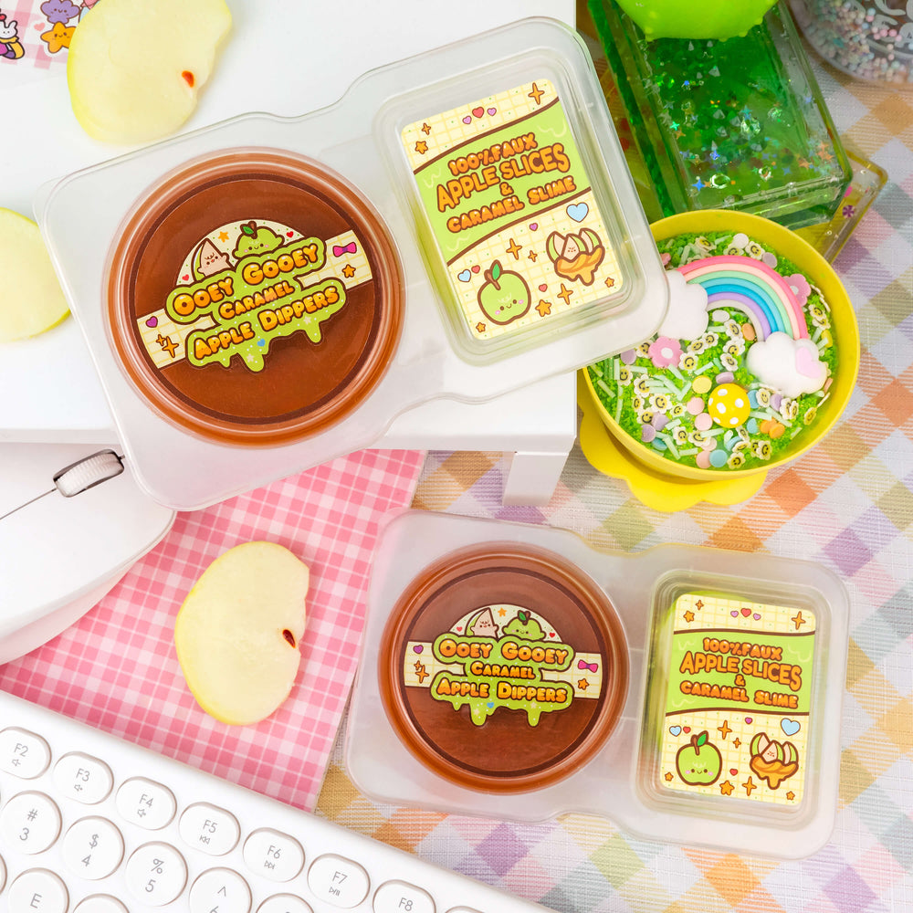 Caramel & Green Apple Dippers Slime