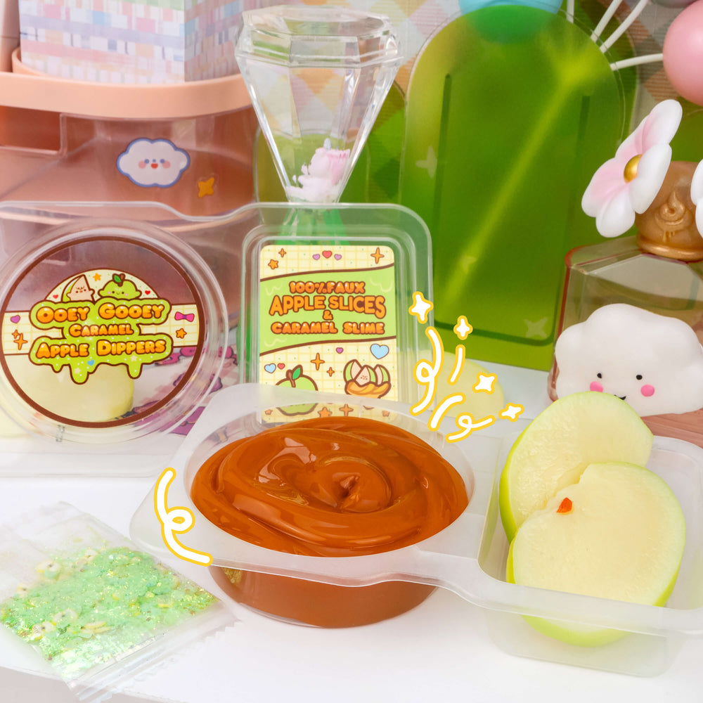 Caramel & Green Apple Dippers Slime