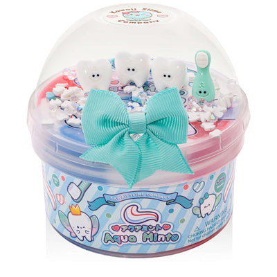 Aqua Minto Glossy Cloud Creme Signature Dome™ Slime