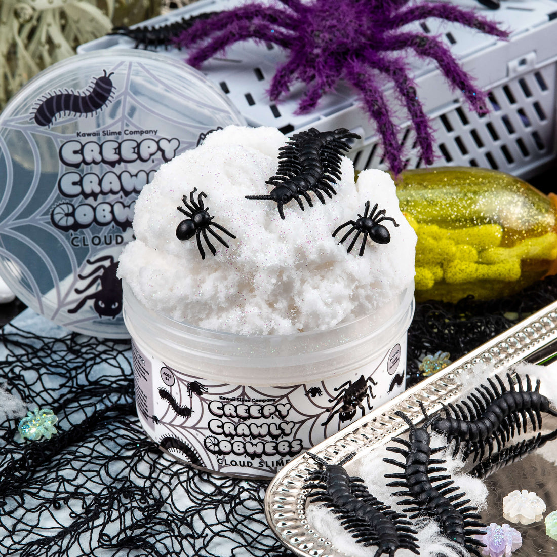 Creepy Crawly Cobwebs Cloud Signature Dome™ Slime