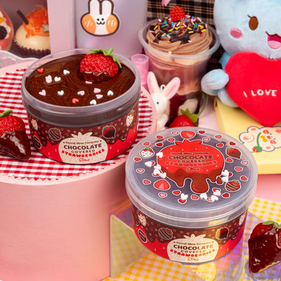 Chocolate Covered Strawberries Glossy Signature Dome™ Slime