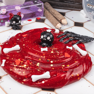 Cute To The Bone Glitter Signature Dome™ Slime