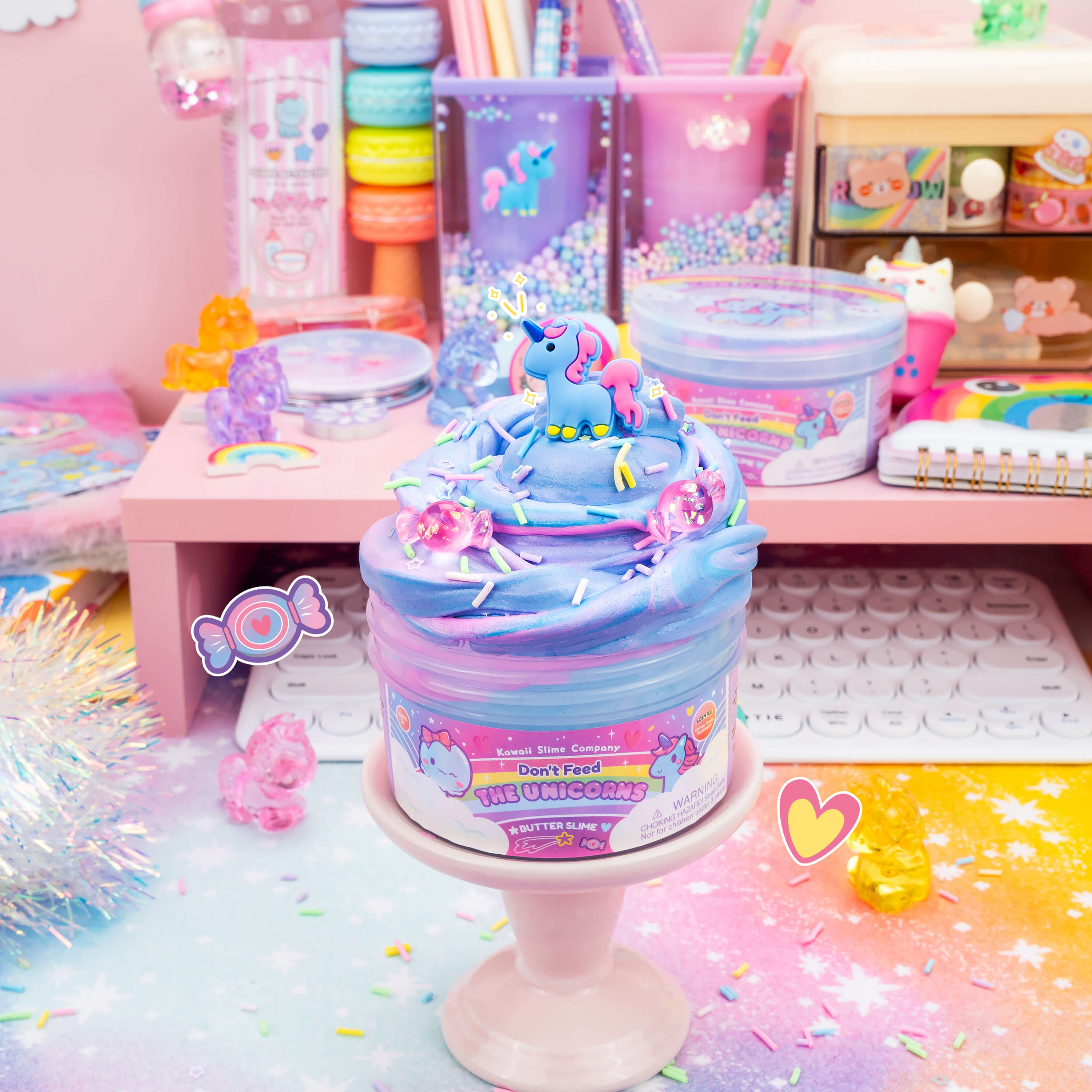 Don't Feed the Unicorns Butter Signature Dome™ Slime – KSC