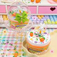 Frosted Carrot Cupcake Cloud Creme Signature Dome™ Slime