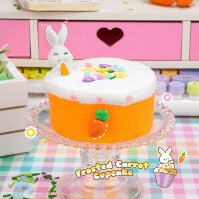 Frosted Carrot Cupcake Cloud Creme Signature Dome™ Slime