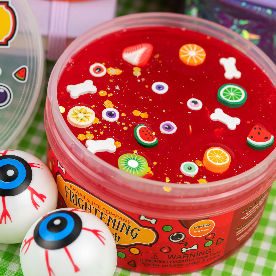 Frightening Fruit Punch Clear Signature Dome™ Slime