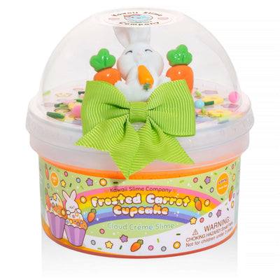Frosted Carrot Cupcake Cloud Creme Signature Dome™ Slime