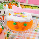 Frosted Carrot Cupcake Cloud Creme Signature Dome™ Slime