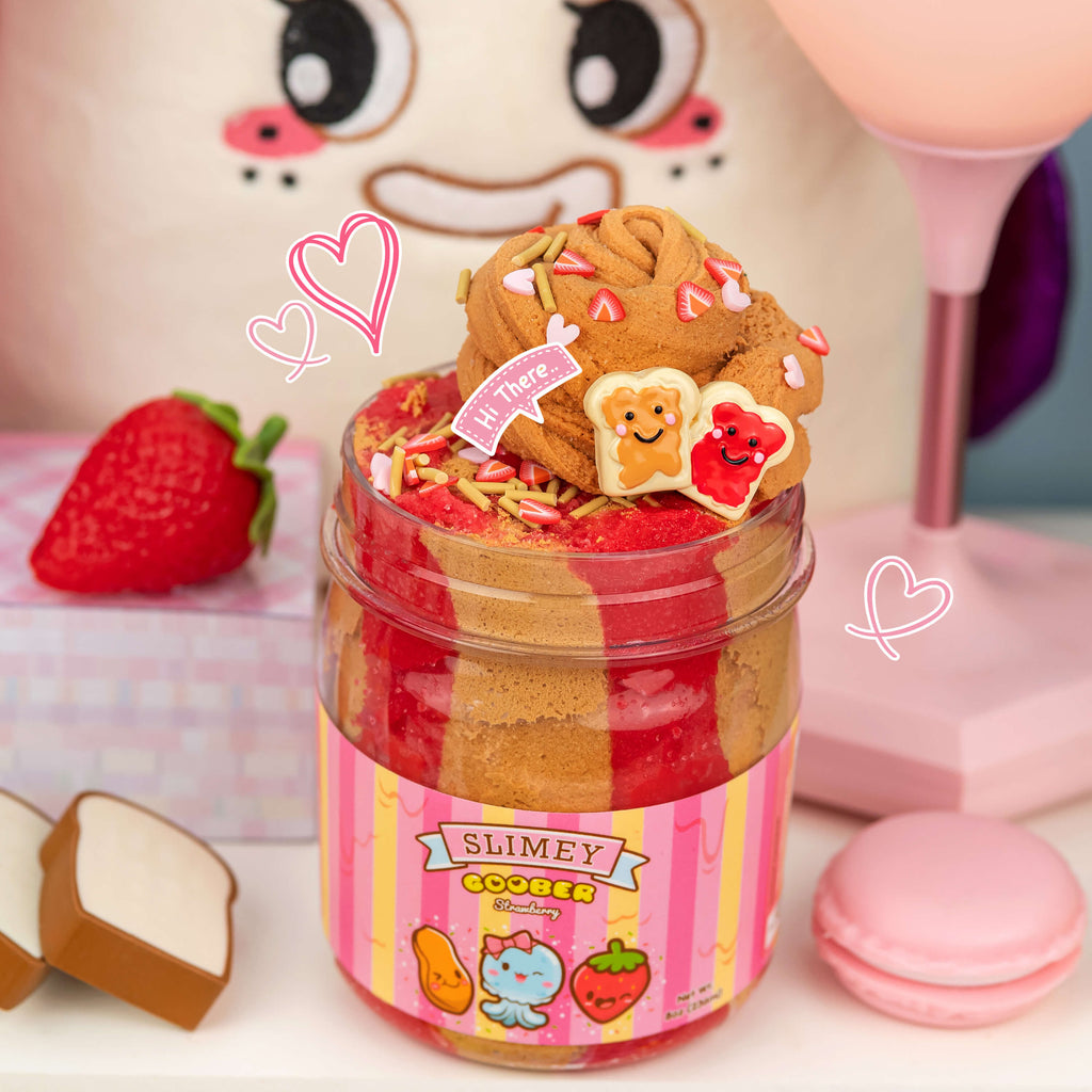 Slimey Goober Strawberry Cloud Creme Signature Dome™ Slime