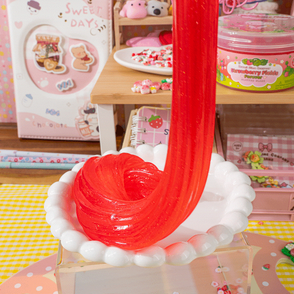 Strawberry Fields Forever Glitter Signature Dome™ Slime – KSC Strawberry Fields Forever Glitter Signature Dome™ Slime – KSC