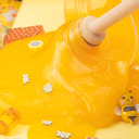 Homemade Honey Clear Slime Jar