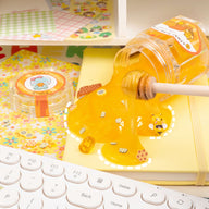 Homemade Honey Clear Slime Jar