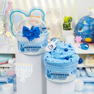 Hanukkah Ice Cream Cloud Creme Signature Dome™ Slime
