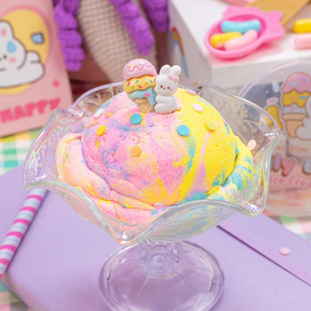 Jelly Bean Ice Cream Cloud Creme Signature Dome™ Slime