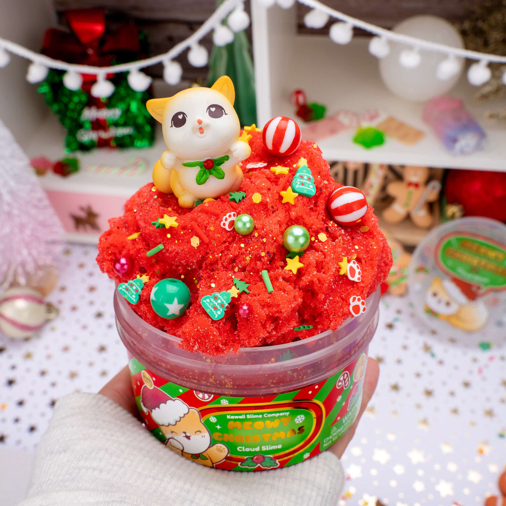 Meowy Christmas Cloud Signature Dome™ Slime