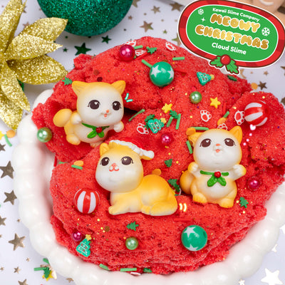 Meowy Christmas Cloud Signature Dome™ Slime
