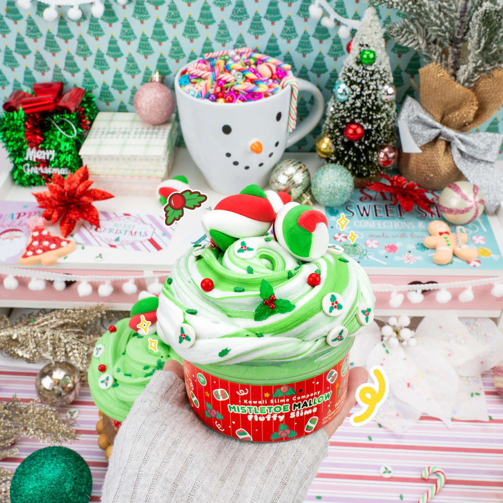 Mistletoe Mallow Fluffy Signature Dome™ Slime