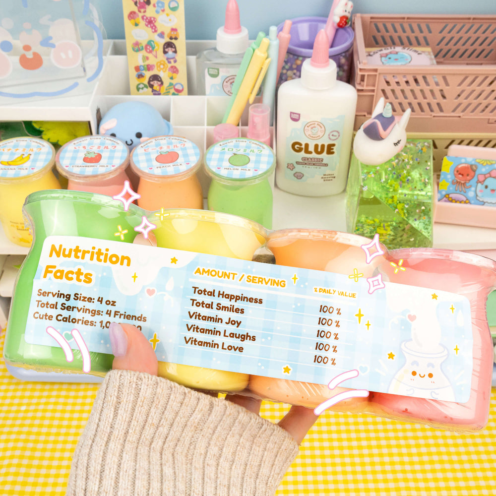 Japanese Milk 4 Pack Slime