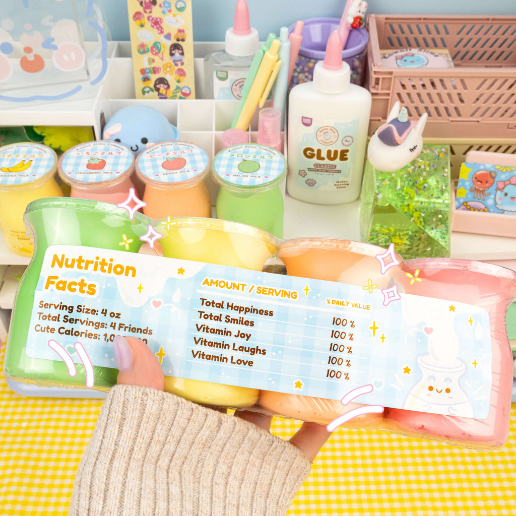 Japanese Milk 4 Pack Slime