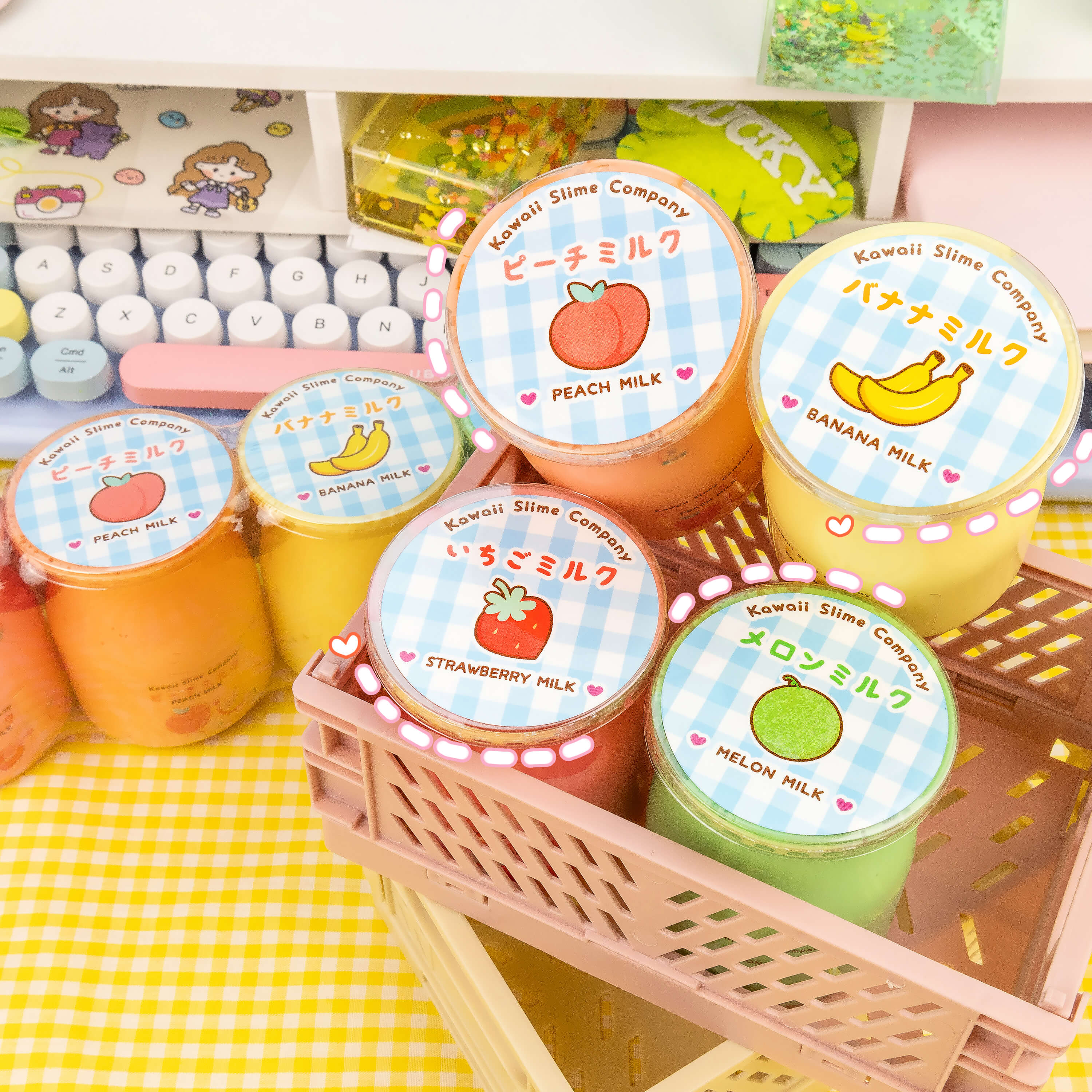 Japanese Milk 4 Pack Slime – KSC