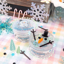Melted Snowman Clear Putty Signature Dome™ Slime