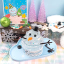 Melted Snowman Clear Putty Signature Dome™ Slime