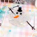 Melted Snowman Clear Putty Signature Dome™ Slime