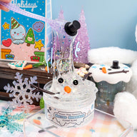 Melted Snowman Clear Putty Signature Dome™ Slime