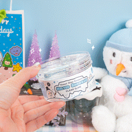 Melted Snowman Clear Putty Signature Dome™ Slime