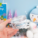 Melted Snowman Clear Putty Signature Dome™ Slime