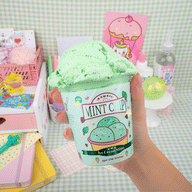Mint Chip Scented Ice Cream Pint Slime