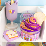SALE! Peanut Butter Jelly Time Grape 2 Slimes In 1 Signature Dome™ Slime