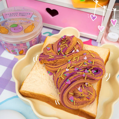 SALE! Peanut Butter Jelly Time Grape 2 Slimes In 1 Signature Dome™ Slime