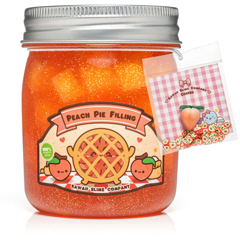 Peach Pie Filling Jelly Cube Slime