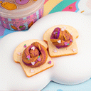 SALE! Peanut Butter Jelly Time Grape 2 Slimes In 1 Signature Dome™ Slime