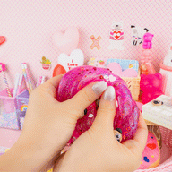 Pugs & Kisses Clear Signature Dome™ Slime