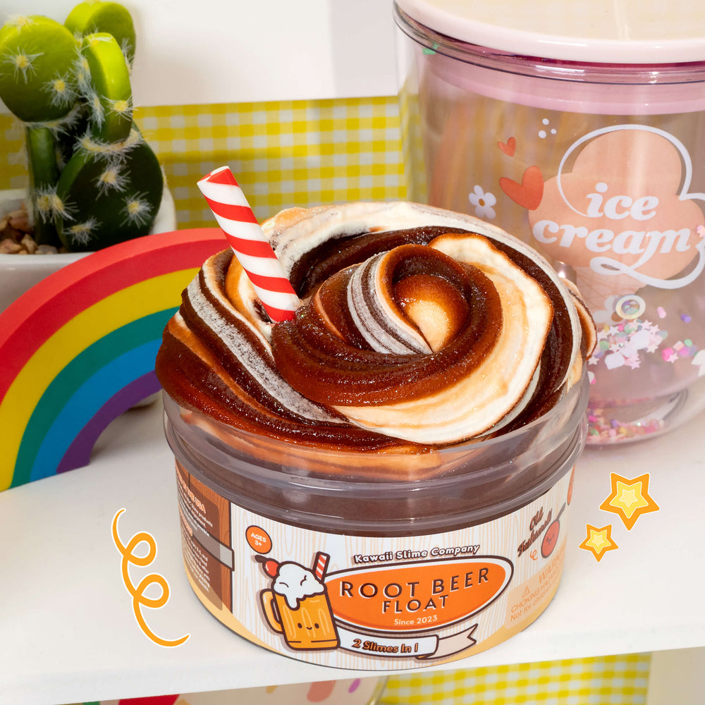 Root Beer Float 2 Slimes in 1 Signature Dome™ Slime