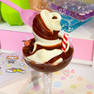 Root Beer Float 2 Slimes in 1 Signature Dome™ Slime
