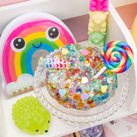 Rainbow Candytopia Crunchy Signature Dome™ Slime