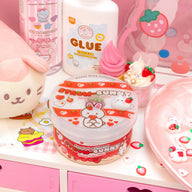 Straw-Bunny Sponge Cake Cloud Creme Signature Dome™ Slime