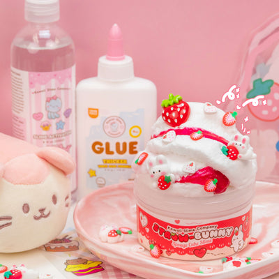 Straw-Bunny Sponge Cake Cloud Creme Signature Dome™ Slime
