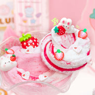 Straw-Bunny Sponge Cake Cloud Creme Signature Dome™ Slime