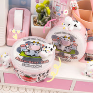 Straw-Dairy Cow 2 Slimes in 1 Signature Dome™ Slime