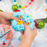 Squeaky Clean Christmas Floam Signature Dome™ Slime